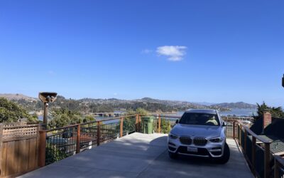 Hillside Residential Parking Deck with Garage Access